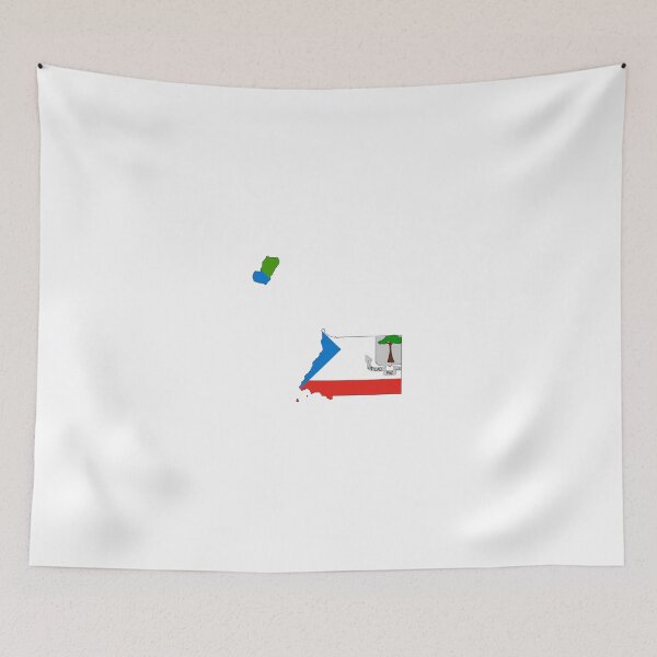 Item preview, Flag Map of Equatorial Guinea  designed and sold by abbeyz71.