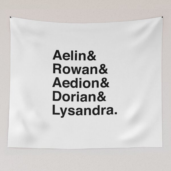 Item preview, Aelin & Rowan & Aedion & Dorian & Lysandra. (Throne of Glass) designed and sold by Kitmagic.