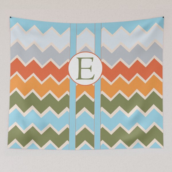 Item preview, E Chevron designed and sold by MonogramMonkey.