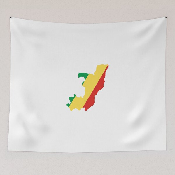 Item preview, Flag Map of the Republic of the Congo  designed and sold by abbeyz71.