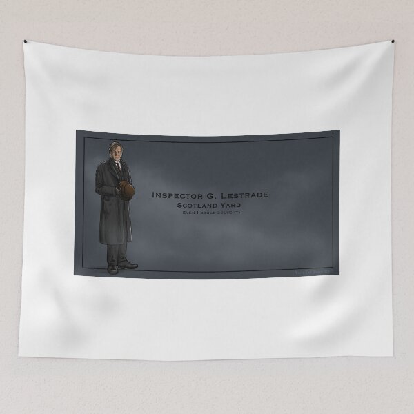 Item preview, Inspector Lestrade Calling Card designed and sold by bluebell42.