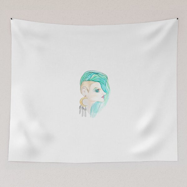 Item preview, Girl with the Crescent Earring designed and sold by TorchAndBrush.