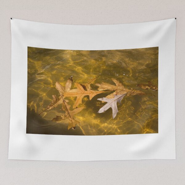 Item preview, Liquid Gold Fall - Oak Leafs Floating in a Fountain designed and sold by Georgia Mizuleva.