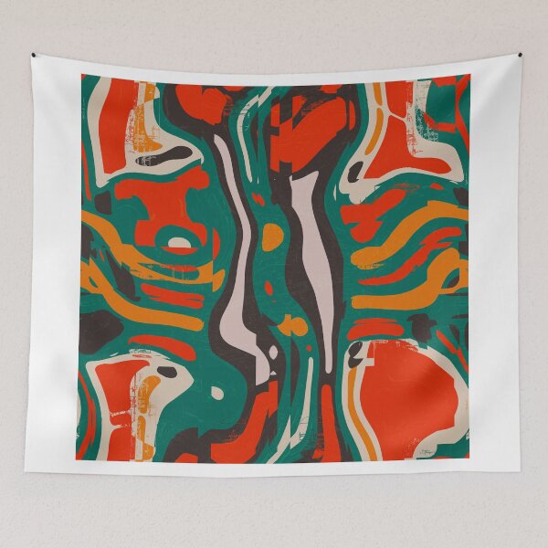 Aperçu de l'œuvre Retro colors chaos créée et vendue par lalylaura.
