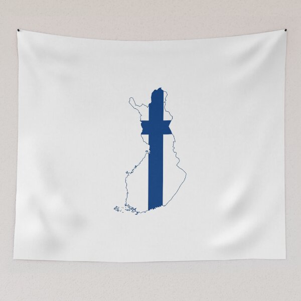Item preview, Flag Map of Finland  designed and sold by abbeyz71.