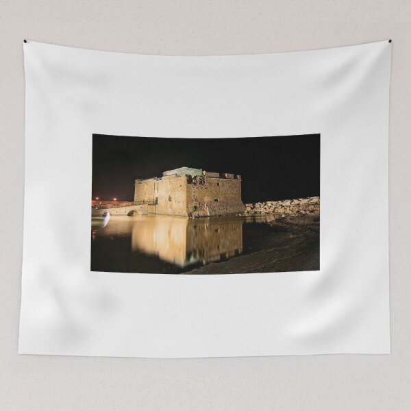 Item preview, Castle of Paphos at night  designed and sold by Antonis Lemonakis.