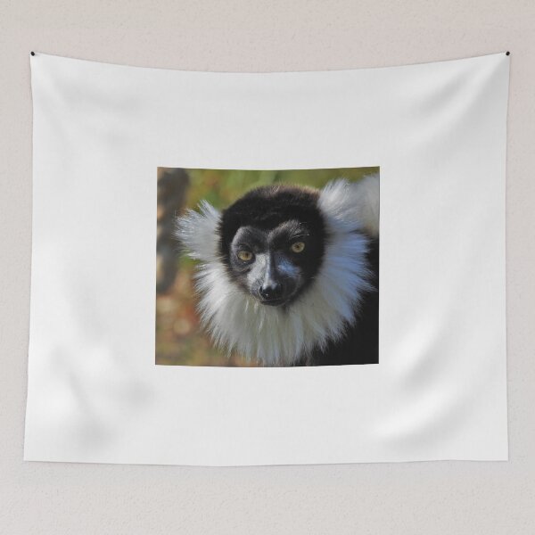 Item preview, White ruffed lemur  designed and sold by StudioCorvid.