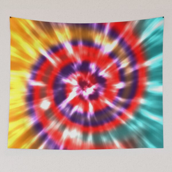 Item preview, Tie Dye - Teal, Red, Purple, Gold designed and sold by pugmom4.