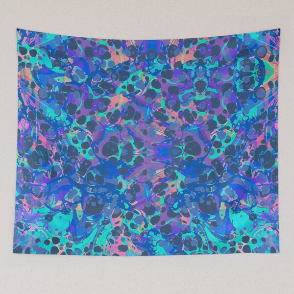 Item preview, Blue Hip Hop Blob Splash Psychedelic Pattern  designed and sold by Pepe Psyche.