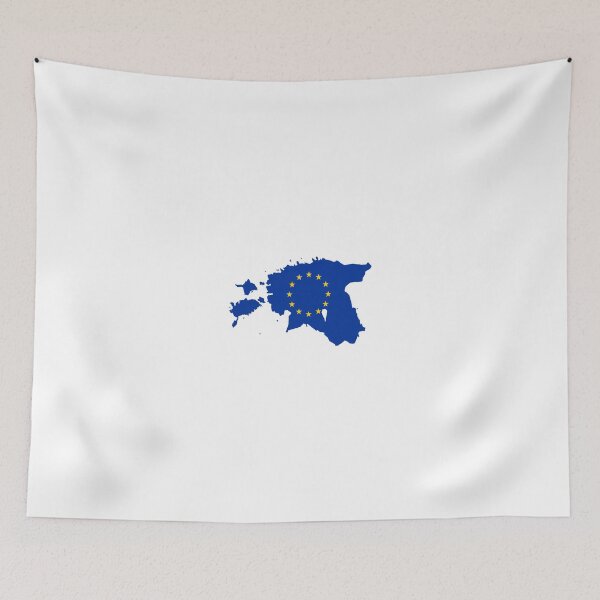 Item preview, European Union Flag Map of Estonia designed and sold by abbeyz71.
