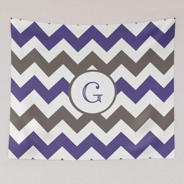 Item preview, Purple Chevron G designed and sold by MonogramMonkey.