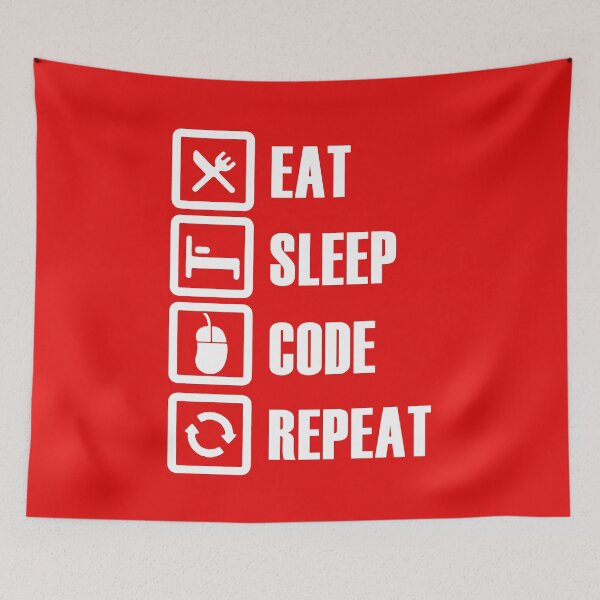 Item preview, Eat Sleep Code Repeat 1 designed and sold by Nitronus.