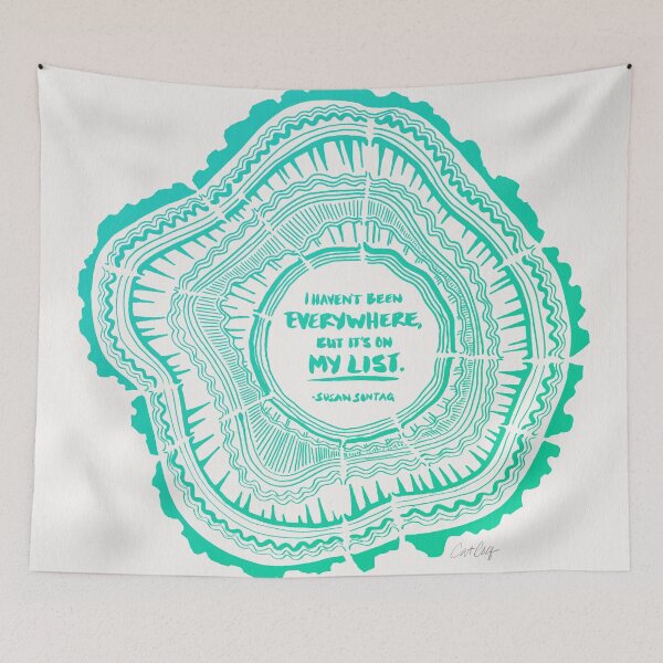 Item preview, My List – Turquoise Ombré designed and sold by Cat Coquillette.