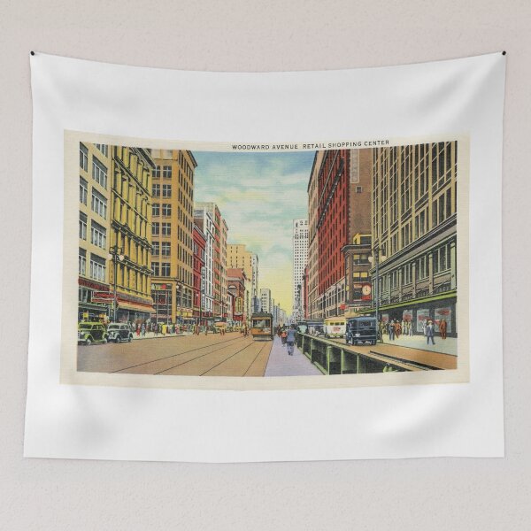 Item preview, Retro Vintage Detroit Woodward Avenue Shopping designed and sold by aapshop.