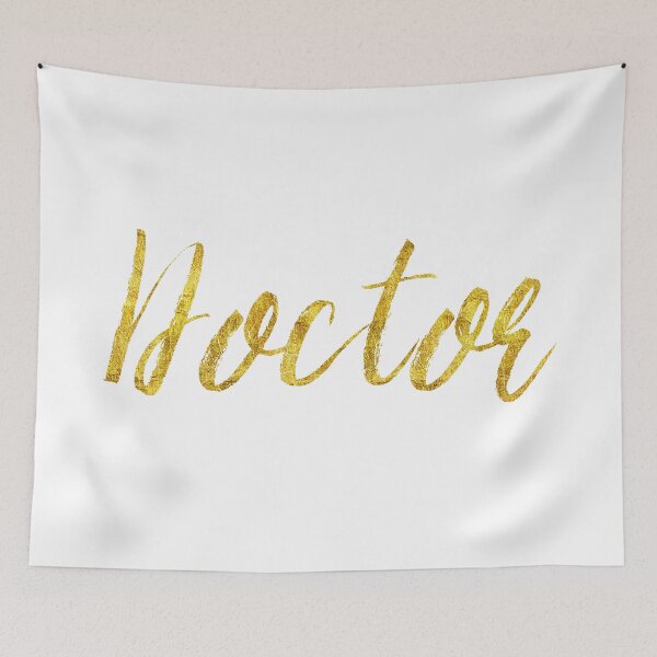 Item preview, Doctor Gold Faux Foil Metallic Glitter Profession Quote  designed and sold by SilverSpiral.