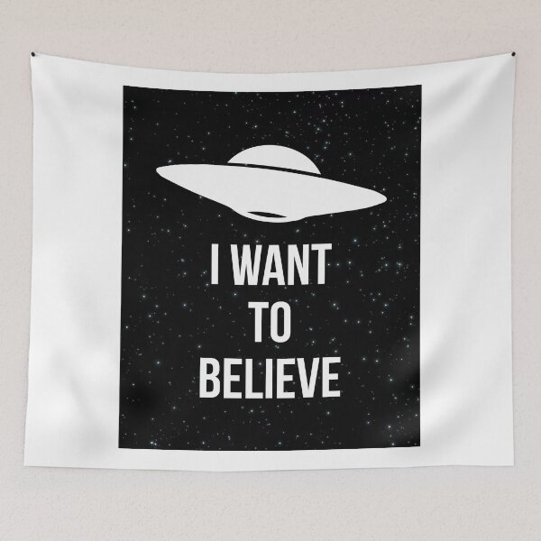 Item preview, I want to believe designed and sold by Supreto.