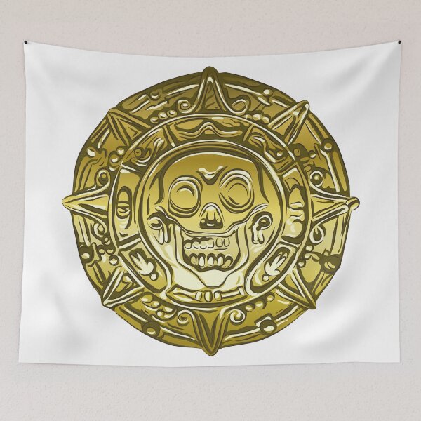 Item preview, Gold Money pirate coin with a skull designed and sold by kavalenkavart.