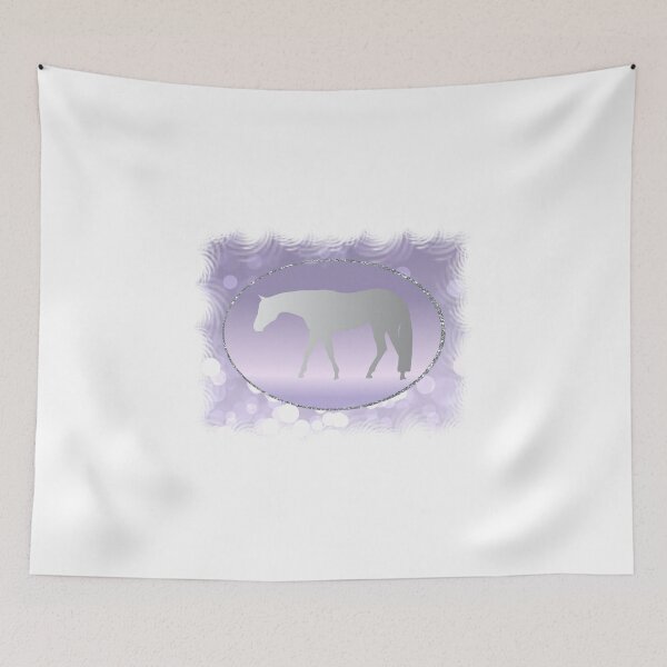 Item preview, Silver Western Pleasure Horse on Lavender Brokeh  designed and sold by BarbieC.