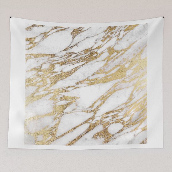 Item preview, Chic Elegant White and Gold Marble Pattern designed and sold by Blkstrawberry.