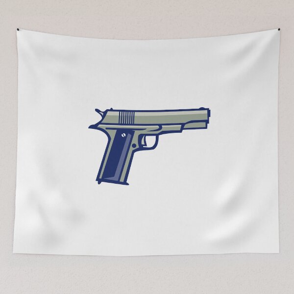Item preview, 1911 Semi-Automatic Pistol Side Retro designed and sold by patrimonio.