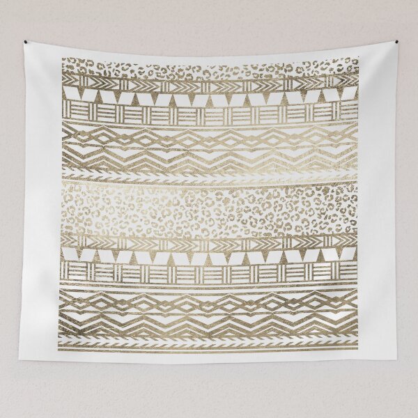 Item preview, Modern faux gold foil aztec leopard pattern designed and sold by GirlyTrend.