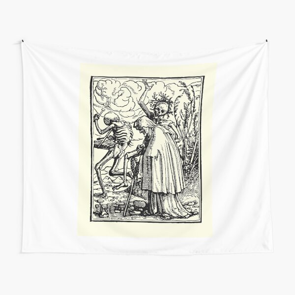 Dance of Death, Dance of macabre (Holbein) Tapestry by Bela-Manson | Redbubble Dance of Death, Dance of macabre (Holbein)... 