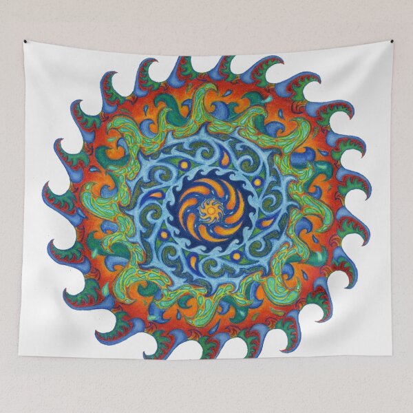 Item preview, Tsunami Mandala designed and sold by JenJackson.