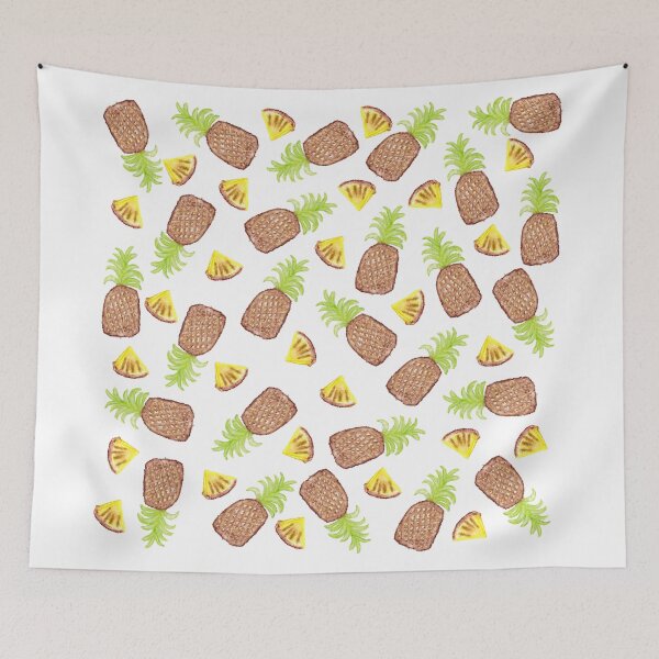Item preview, Hand Painted Watercolor Tropical Pineapples designed and sold by Blkstrawberry.