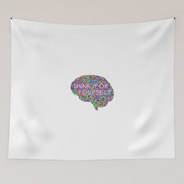 Item preview, Think For Yourself Peace Hippie Colors Free Thinking Music Art Creativity designed and sold by Sid3walk Art.