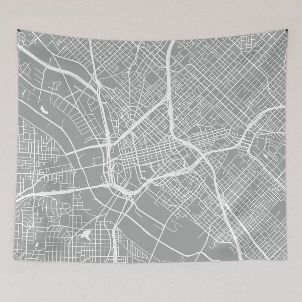 Item preview, Dallas Map - Light Grey designed and sold by CartoCreative.