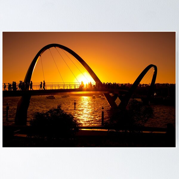 Item preview, Silueta del puente de Elizabeth Quay designed and sold by scottimage.