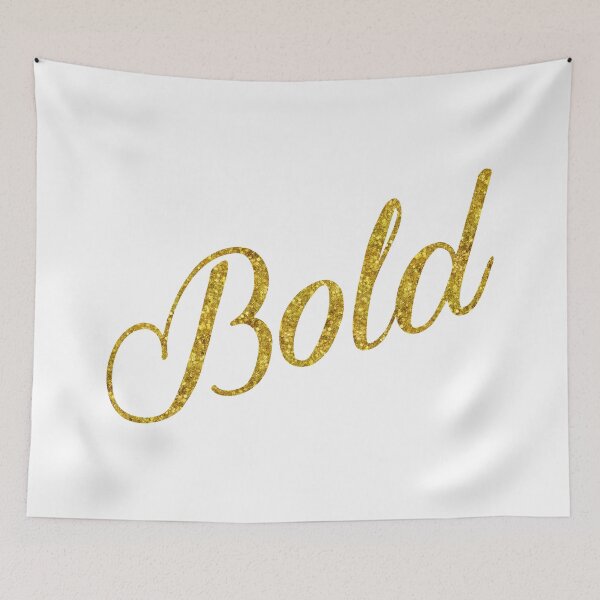 Item preview, Bold Gold Faux Foil Metallic Glitter Inspirational Quote  designed and sold by SilverSpiral.