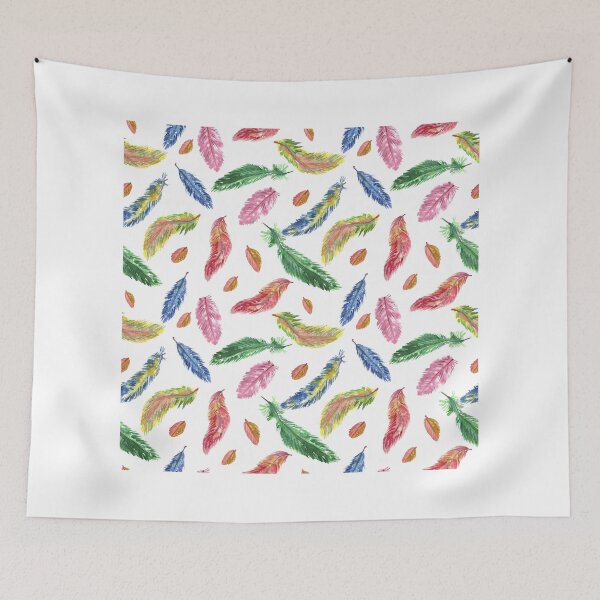 Item preview, Hand drawn watercolor feathers. Seamless pattern.  designed and sold by TrishaMcmillan.
