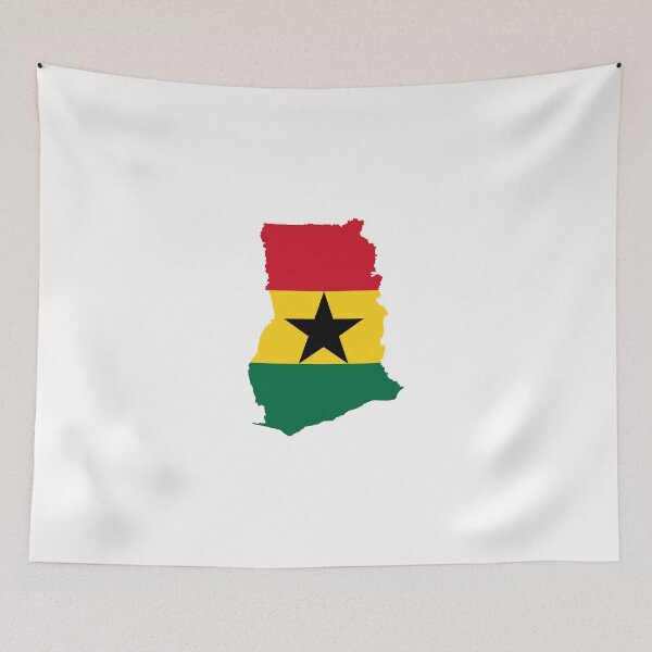 Item preview, Flag Map of Ghana  designed and sold by abbeyz71.