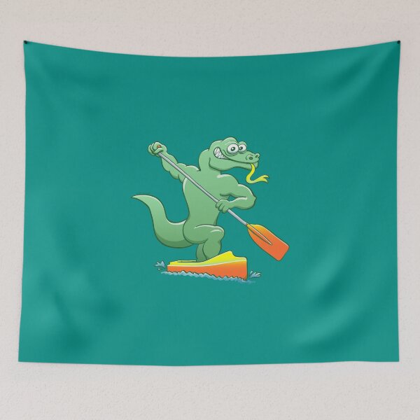 Item preview, Water monitor competing in a canoe sprint event designed and sold by Zoo-co.