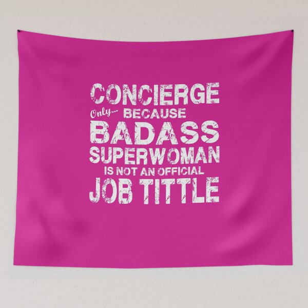 Artikelvorschau, Concierge Only Weil Badass Superwoman Weiß entworfen und verkauft von Nitronus.