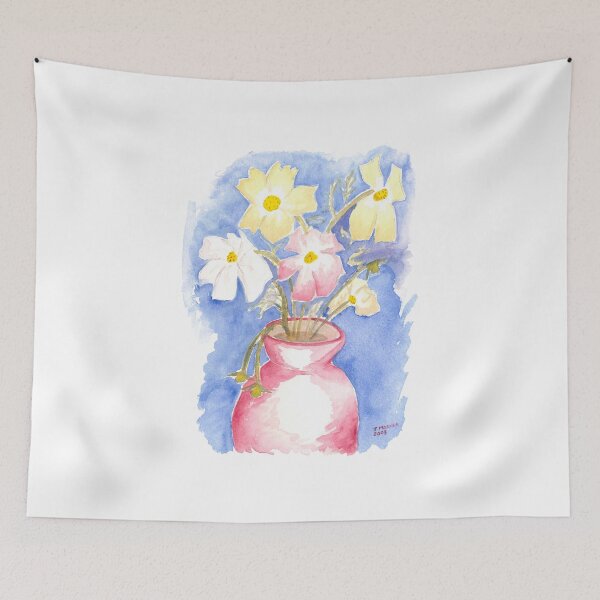 Item preview, Cosmos in Vase designed and sold by Jennifer Mosher.