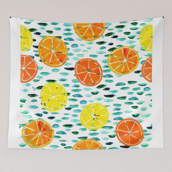 Aperçu de l'œuvre Tampons de citrus Lily (blanc) créée et vendue par natalievmason.