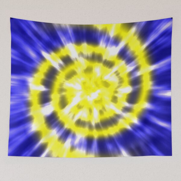 Aperçu de l'œuvre Tie Dye - Yellow and Blue créée et vendue par pugmom4.