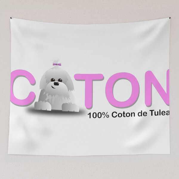 Item preview, Coton de Tulear - 100% coton designed and sold by offwhitelimo.