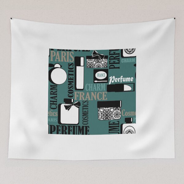 Item preview, Pattern print with gifts of perfume and cosmetics retro background designed and sold by fuzzyfox.