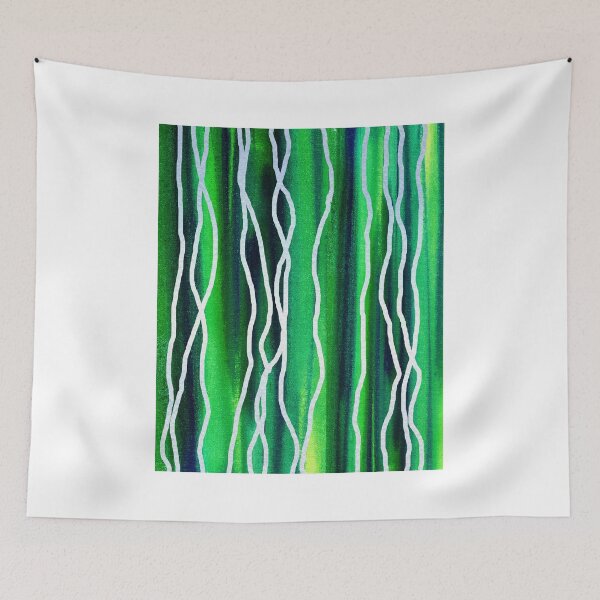 Item preview, Abstract Lines On Green designed and sold by Irina Sztukowski.