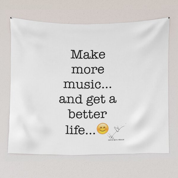 Item preview, Make more music… and get a better life... designed and sold by Hjortur.