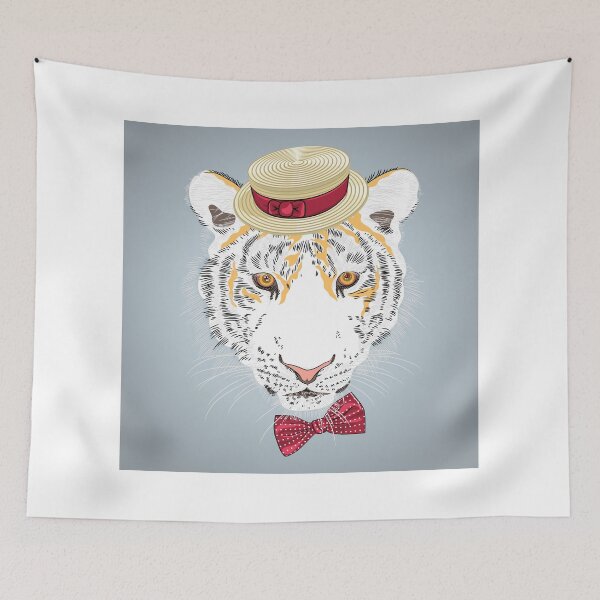 Item preview, Hipster amur tiger designed and sold by kavalenkavart.