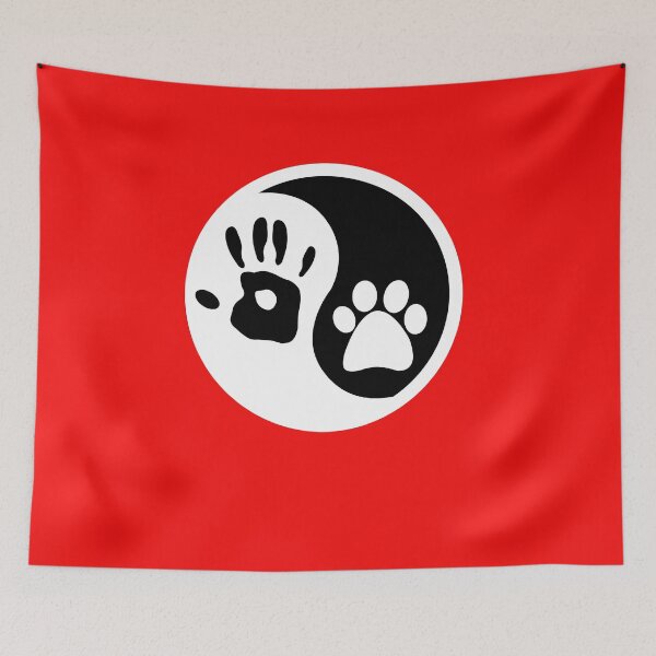 Item preview, Dog hippie ying yang designed and sold by Nitronus.