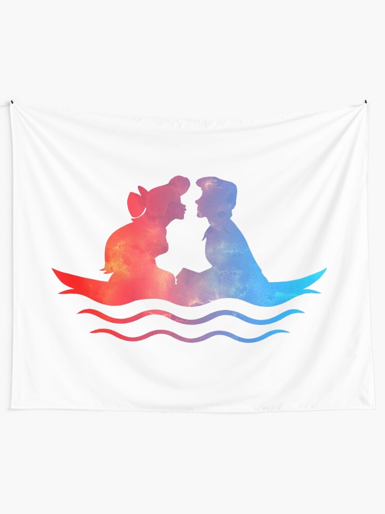 Alternate view of Boat Ride Kiss Tapestry