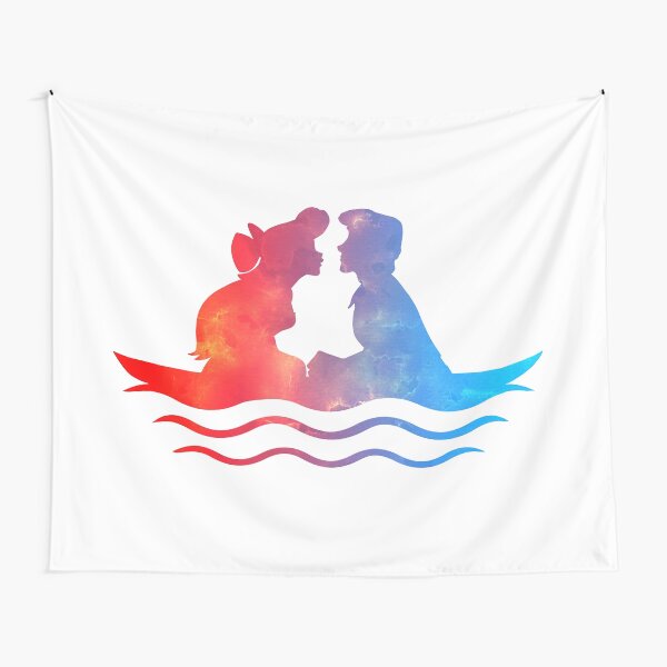 Paseo en barco Beso Tela decorativa