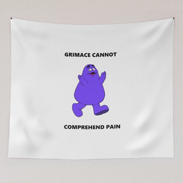Item preview, GRIMACE CANNOT COMPREHEND PAIN designed and sold by trentonjedi.