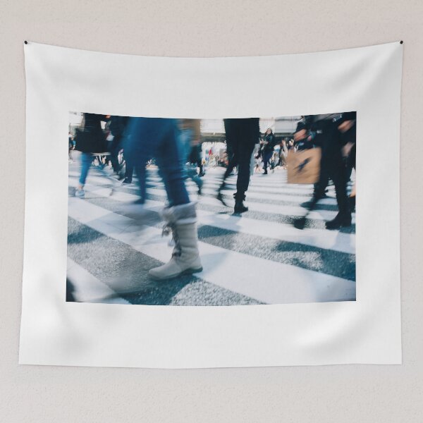 Item preview, Blur of People Crossing Shibuya Crossing in Tokyo designed and sold by visualspectrum.