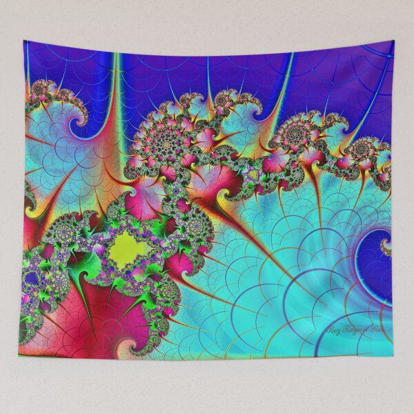 Item preview, Mandelbrot Spring Flowers... designed and sold by Roz Rayner-Rix.